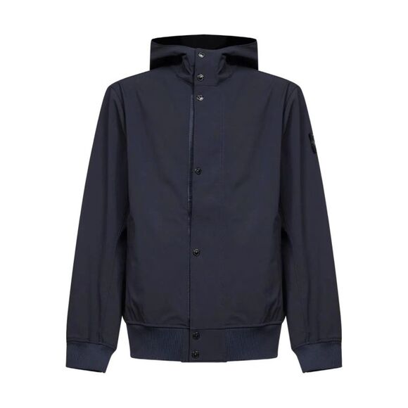 Stone Island Men `Light Soft Shell-R E.Dye Technology` Short Parka